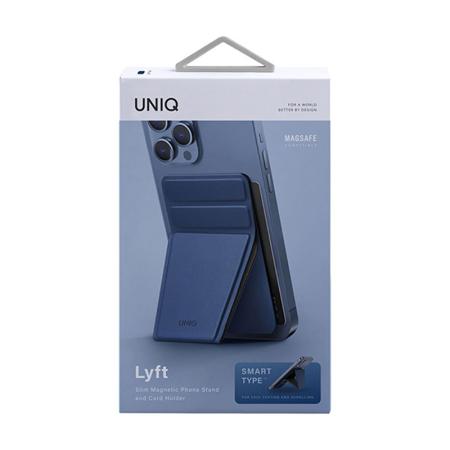 Чехол-подставка и бумажник UNIQ LYFT MagSafe для iPhone, синий Чехол-подставка и бумажник UNIQ LYFT MagSafe для iPhone, синий