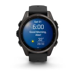Часы Garmin Fenix 8 43mm Amoled Sapphire Titanium Carbon Gray (010-02903-21/010-02903-28)