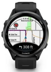 Смарт-часы Garmin Forerunner 970 Carbon Gray DLC Titanium with Black Case and Black/Translucent Whitestone Band (010-02969-00)