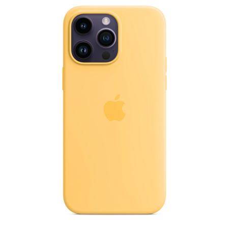 Силиконовый чехол MagSafe для iPhone 14 Pro Max - Sunglow (MPU03ZM/A) Силиконовый чехол MagSafe для iPhone 14 Pro Max - Sunglow (MPU03ZM/A)