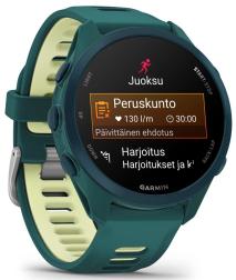 Смарт-часы Garmin Forerunner 170 Music, бирюзовый и бирюзово-лимонный ремешок (010-03920-12)