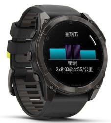 Умные часы Garmin Fenix 8 51 мм AMOLED, черный/серый с силиконовым ремешком (010-02905-63)