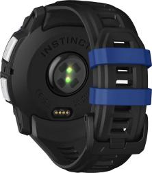 Смарт-часы Garmin Instinct 3 50 mm Solar, Whitestone with Black/Bolt Blue Band (010-02935-03)