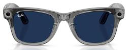 Умные очки Ray Ban Meta Wayfarer (Gen2) RW4012, Shiny Transp.Grey/Transitions Sapphire (8056262909898)