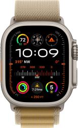Apple Watch Ultra 2 (2024) 49mm Natural Titanium Case with Tan Alpine Loop Medium
